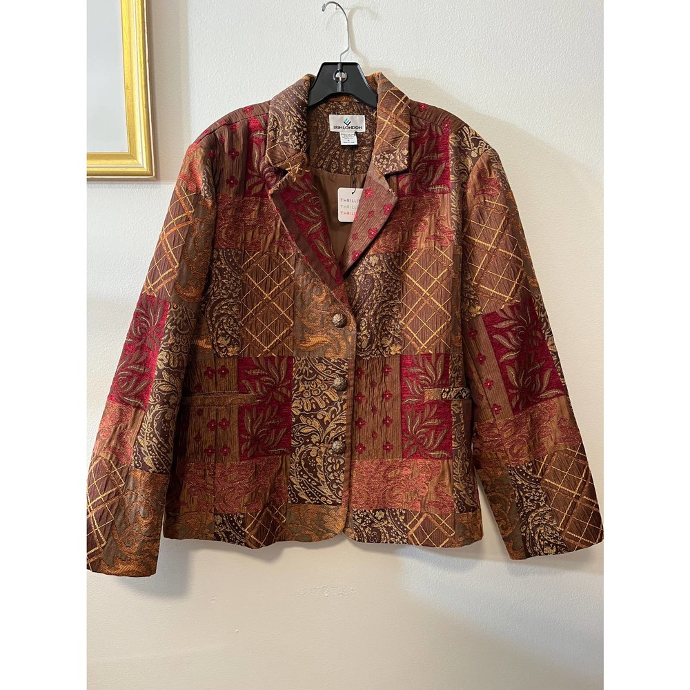 Mixed Pattern Blazer - image 1